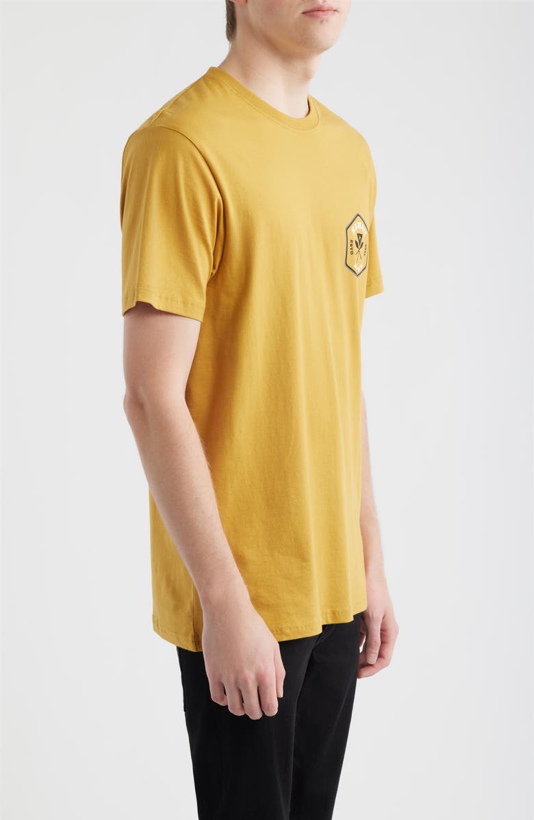 Rip Curl Hawaii Badge Graphic T-Shirt, Alternate, color, Mustard