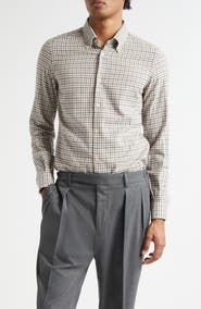 Boglioli Check Button-Down Shirt
