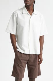 Herno Seersucker Camp Shirt