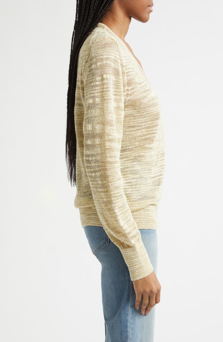 Veronica Beard Coleta Metallic Sweater, Alternate, color, Light Pistachio