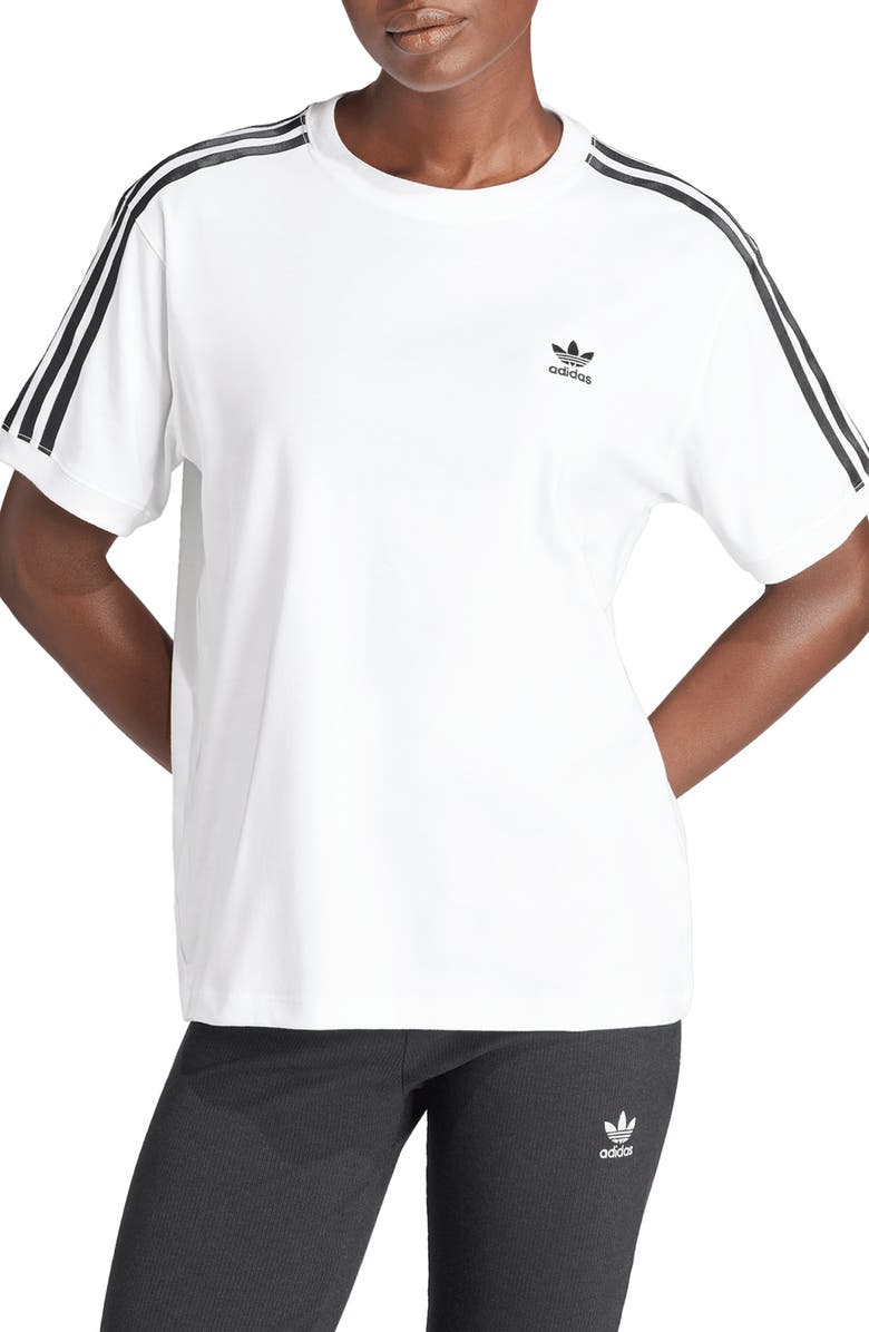 adidas Adicolor 3-Stripes Lifestyle Cotton T-Shirt, Main, color, 