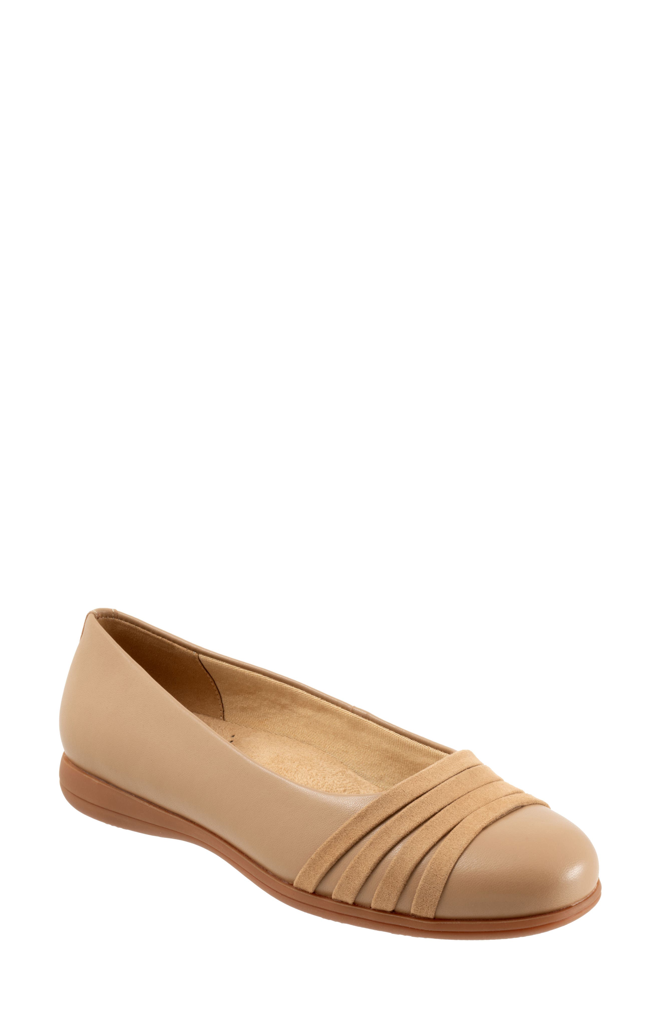 Drew Wedge Slip-On, Main, color, BEIGE