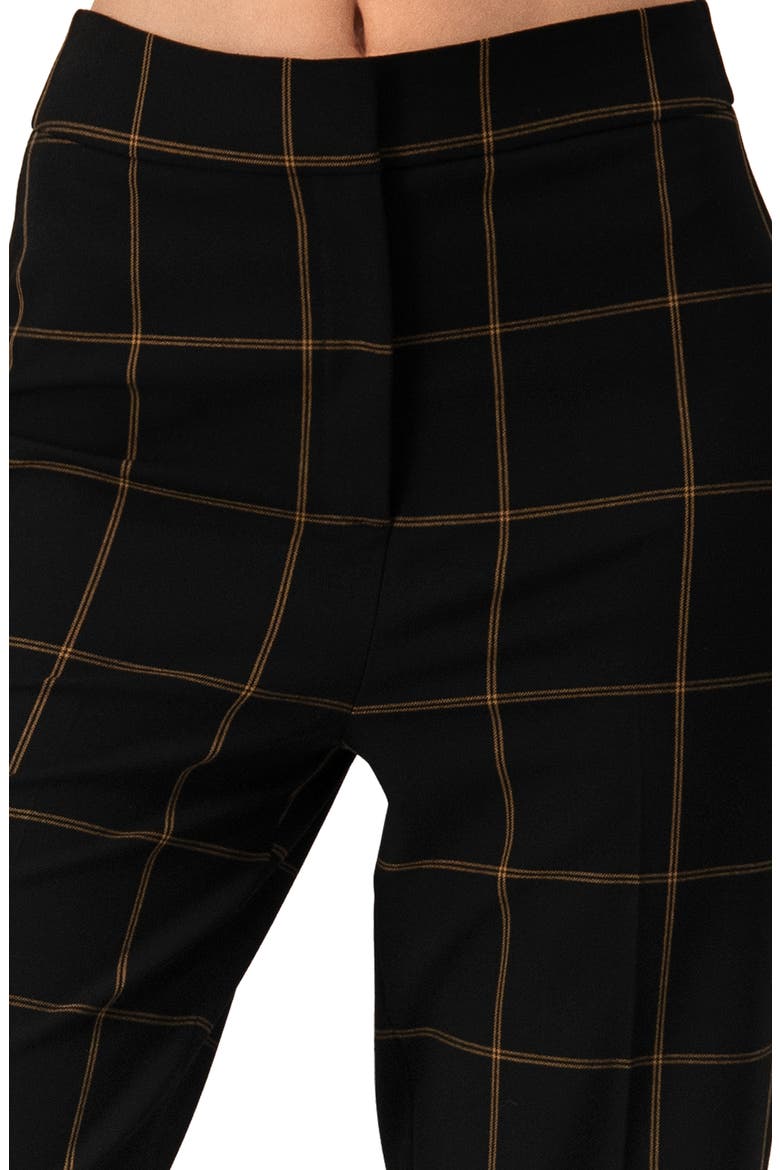 Black Tailored Straight-Leg Trousers, Alternate, color, Black