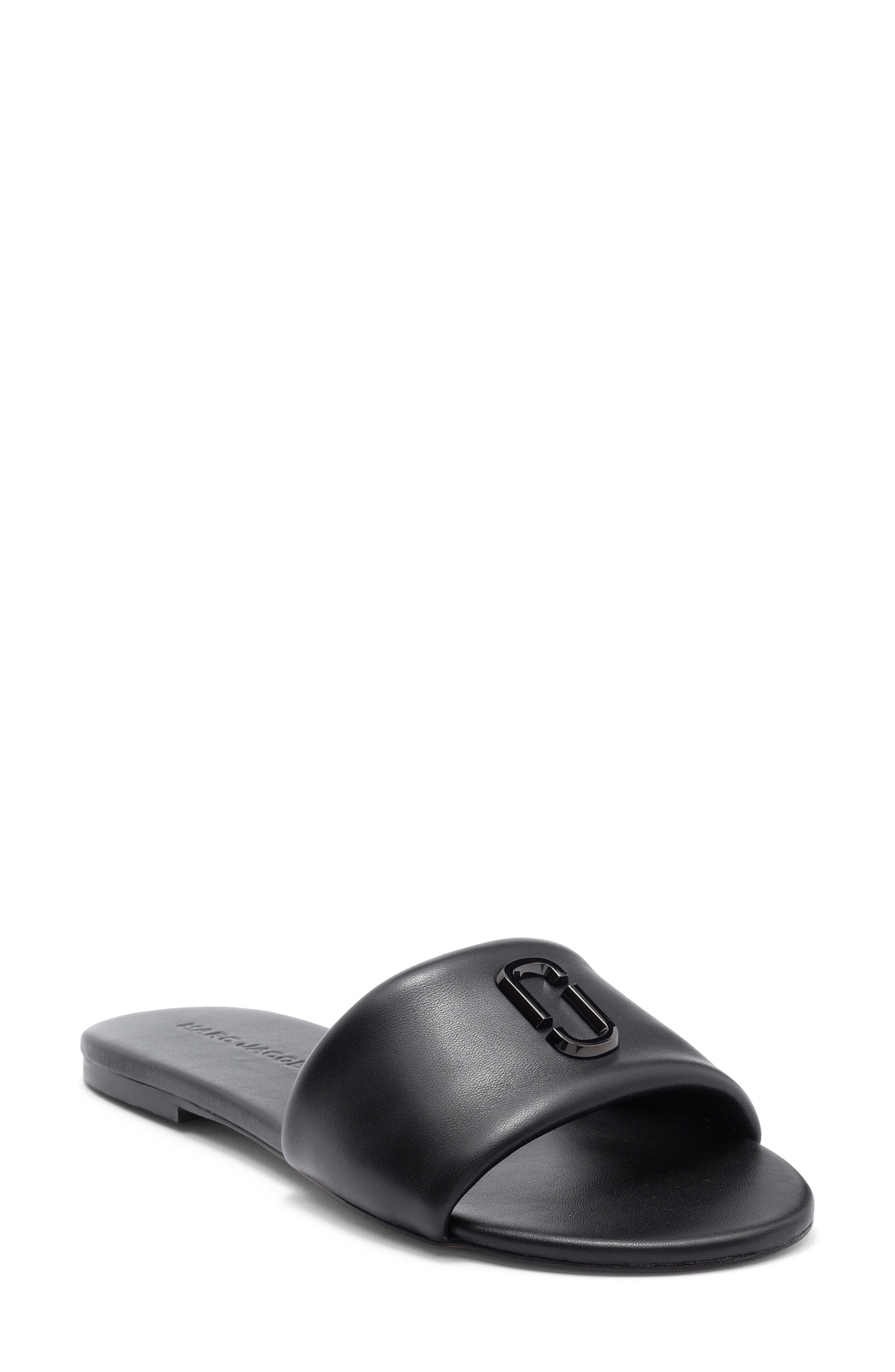 Marc Jacobs The Snapshot Slide Sandal, Main, color, Black