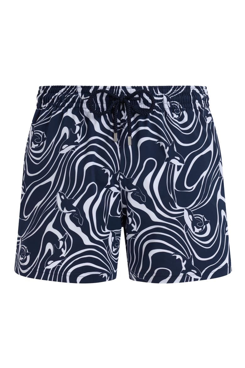 Men Stretch Short Swim Shorts Orcas, Main, color, navy