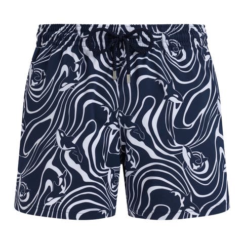 Men Stretch Short Swim Shorts Orcas