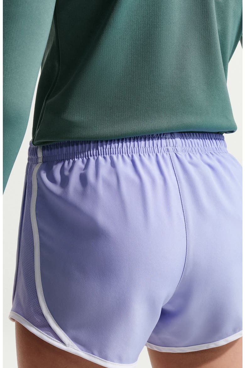 Kids' Dry Tempo Running Shorts, Alternate, color, LIGHT THISTLE/ WHITE