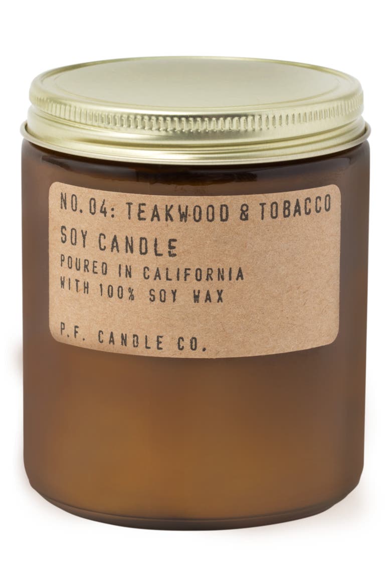 Teakwood & Tobacco Candle, Main, color, TEAKWOOD AND TOBACCO