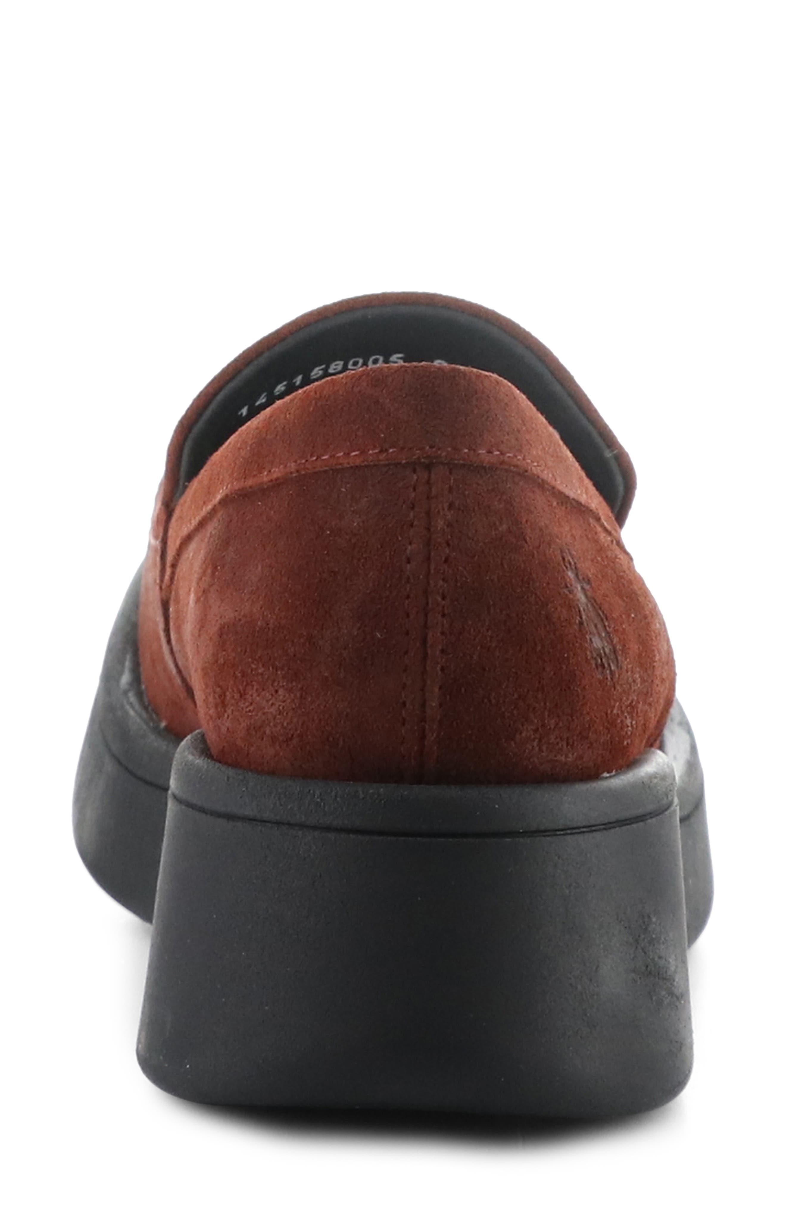 Fly London Maru Platform Loafer, Alternate, color, 005 Oxblood Oil Suede