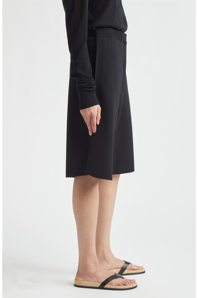 Knit Shorts, Alternate, color, BLACK
