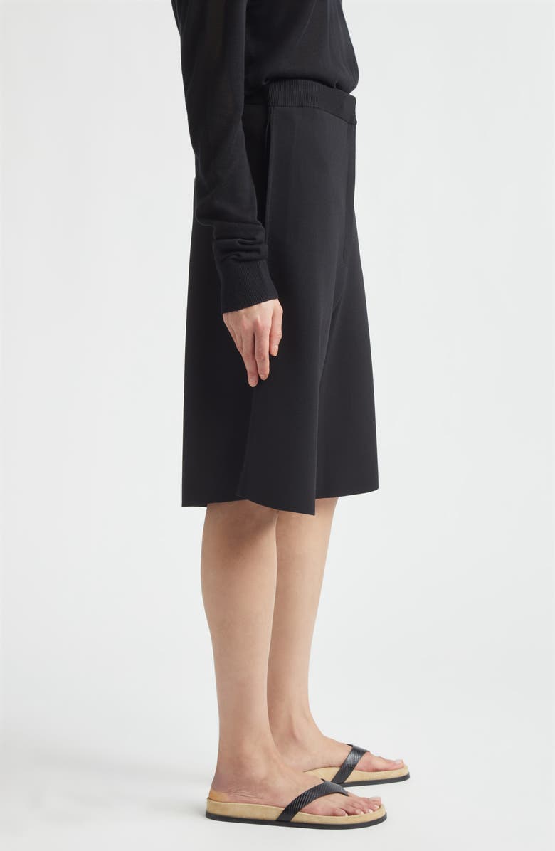TOTEME Knit Shorts, Alternate, color, Black