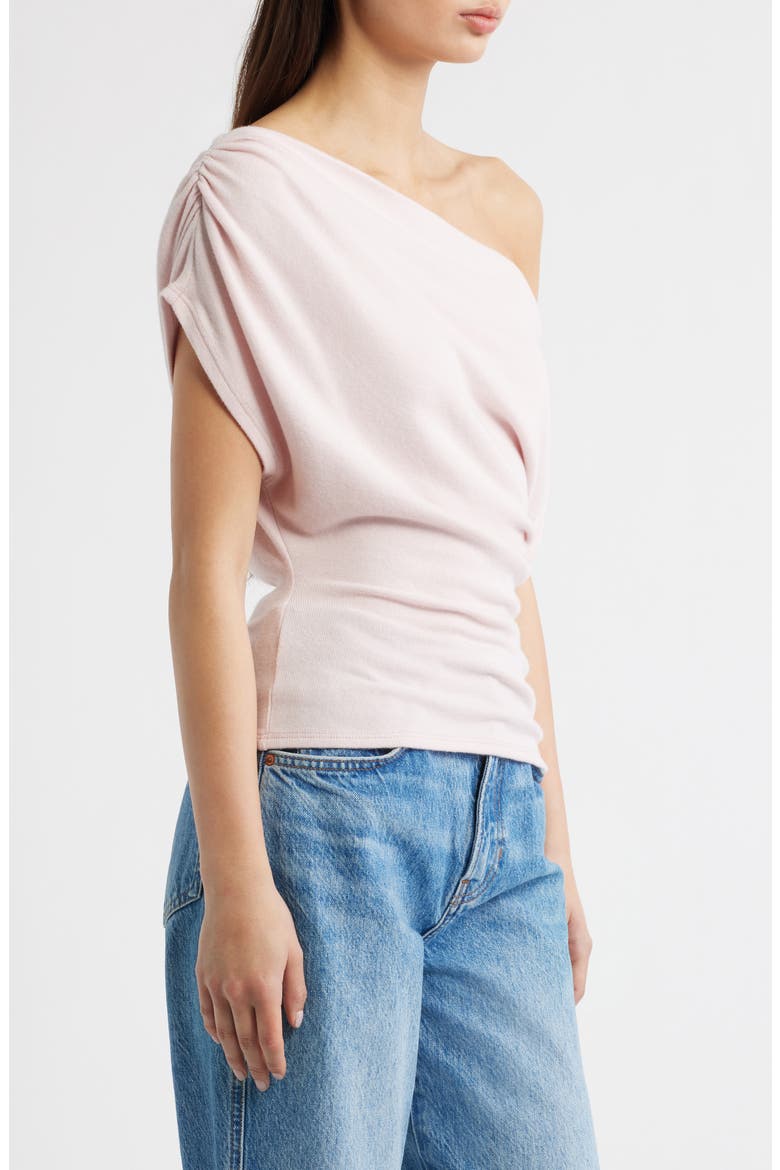 Iris One-Shoulder Knit Top, Alternate, color, CHERRY BLOSSOM