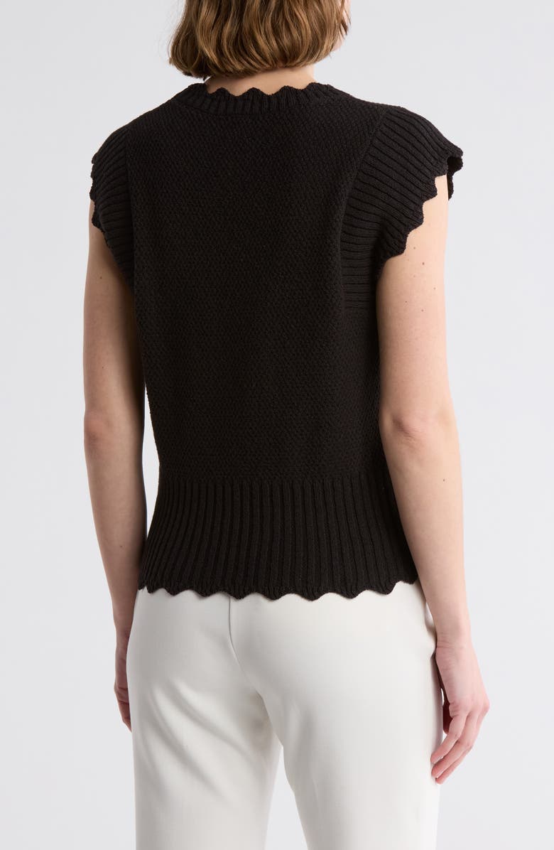 ELIE ELIE TAHARI Scallop Edge Sweater, Alternate, color,