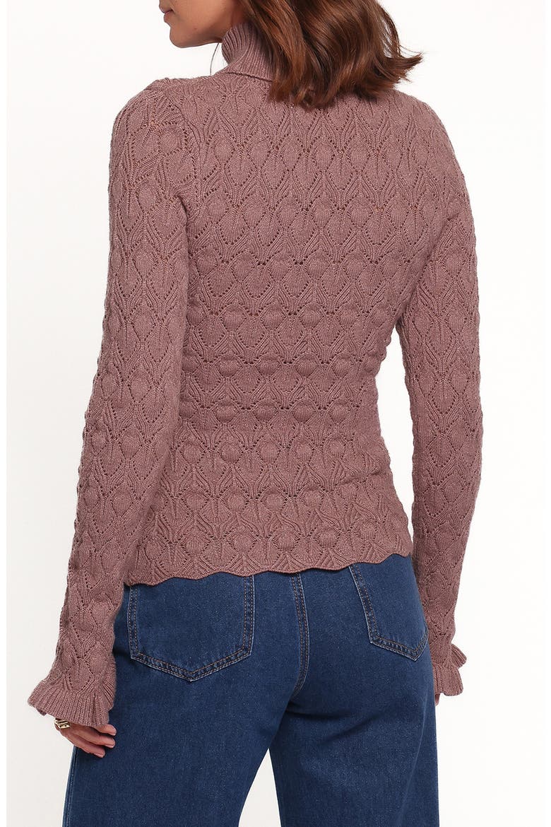 Baker Pointelle Sweater, Alternate, color, MAUVE
