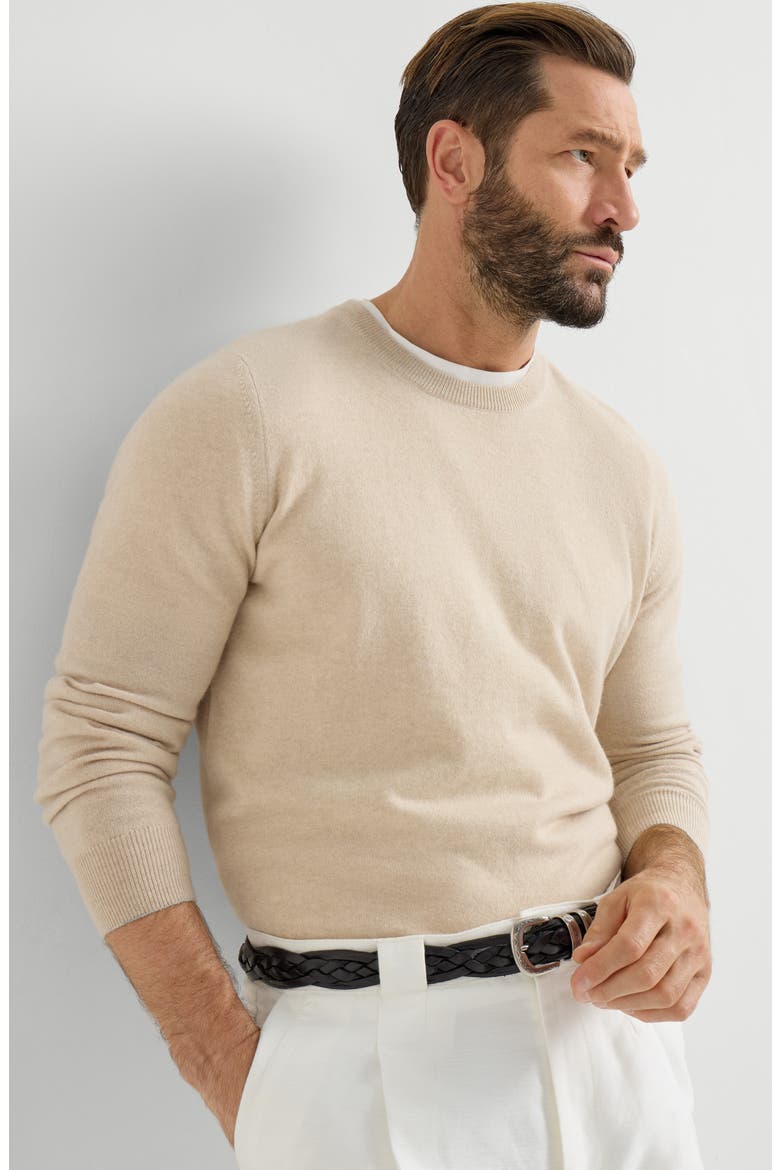 Cashmere sweater, Alternate, color, Sand