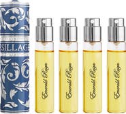 House of Sillage Arabesque Collection Bleu-Gris Travel Case & Emerald Reign Fragrance Gift Set