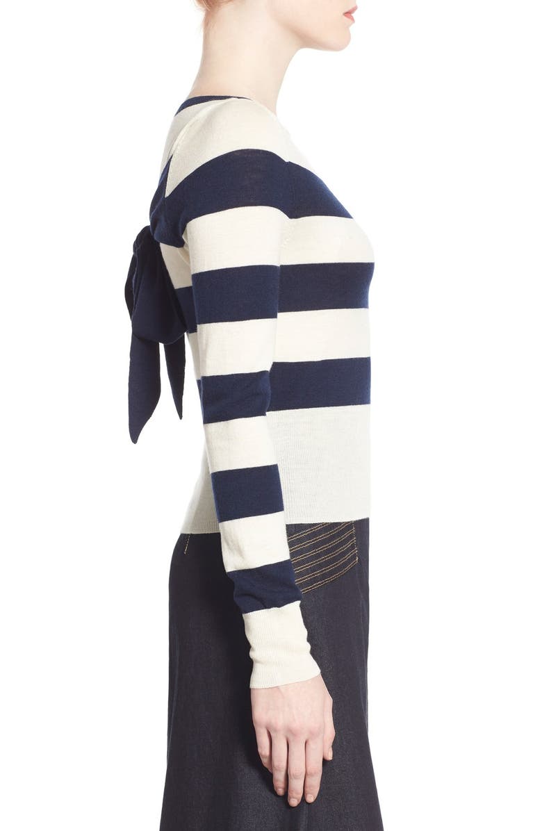 Chelsea28 Olivia Palermo + Chelsea28 Stripe Wool & Cashmere Pullover, Alternate, color, 
