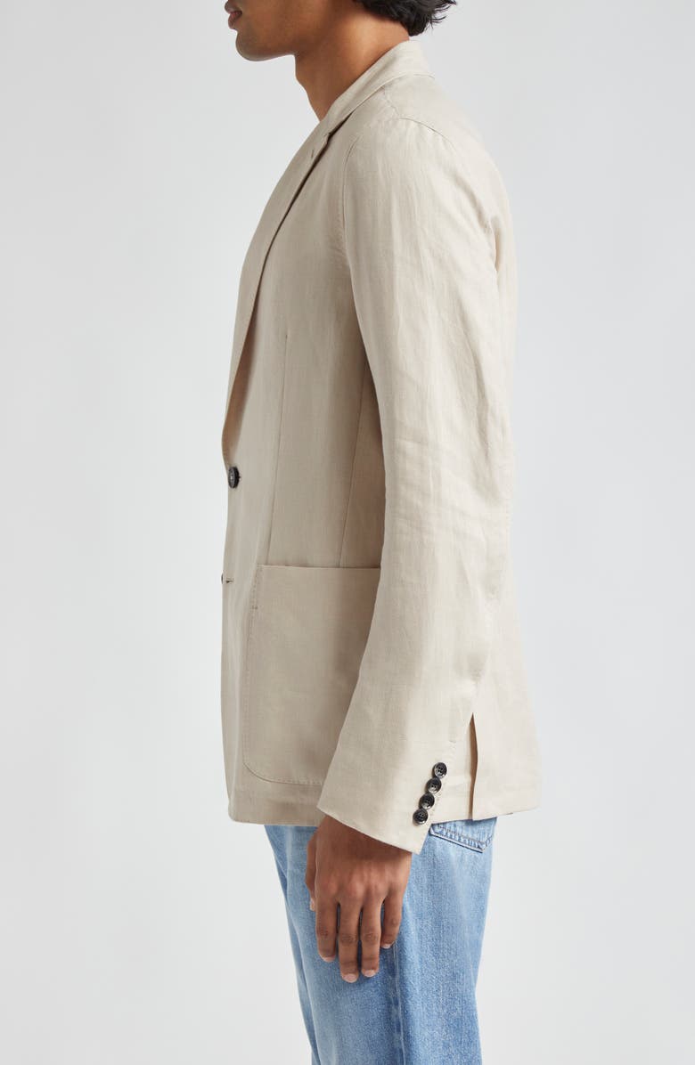 ZEGNA Oasi Deconstructed Linen Sport Coat, Alternate, color, Iuta Beige