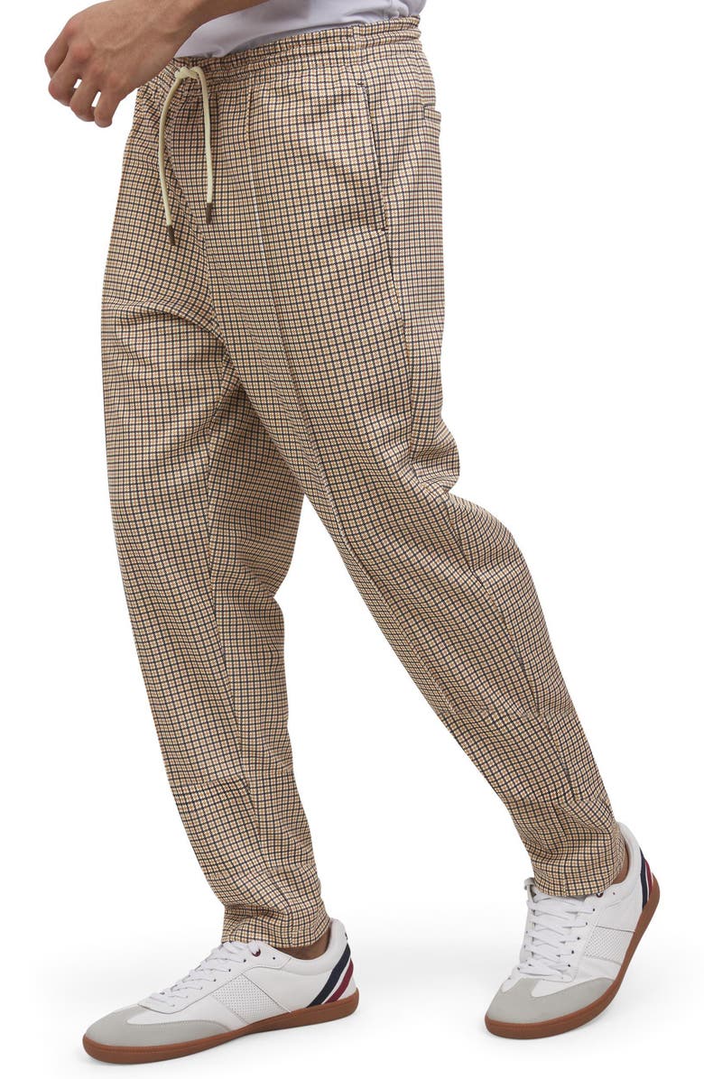 Ben Sherman Houndstooth Drawstring Track Pants, Alternate, color, 