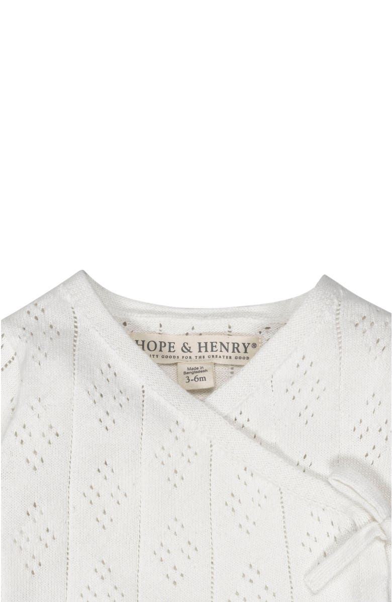 Hope 
Henry Baby Organic Pointelle Sweater and Legging Set, Infant, Alternate, color, Soft White Pointelle