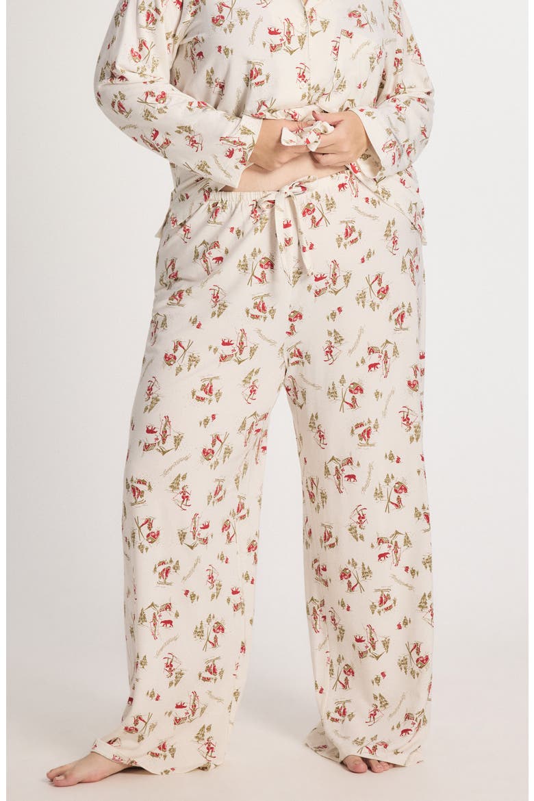 Softcore Modal Blend Sleep Pants, Alternate, color, PETAL WHITE SULTRY SLOPES