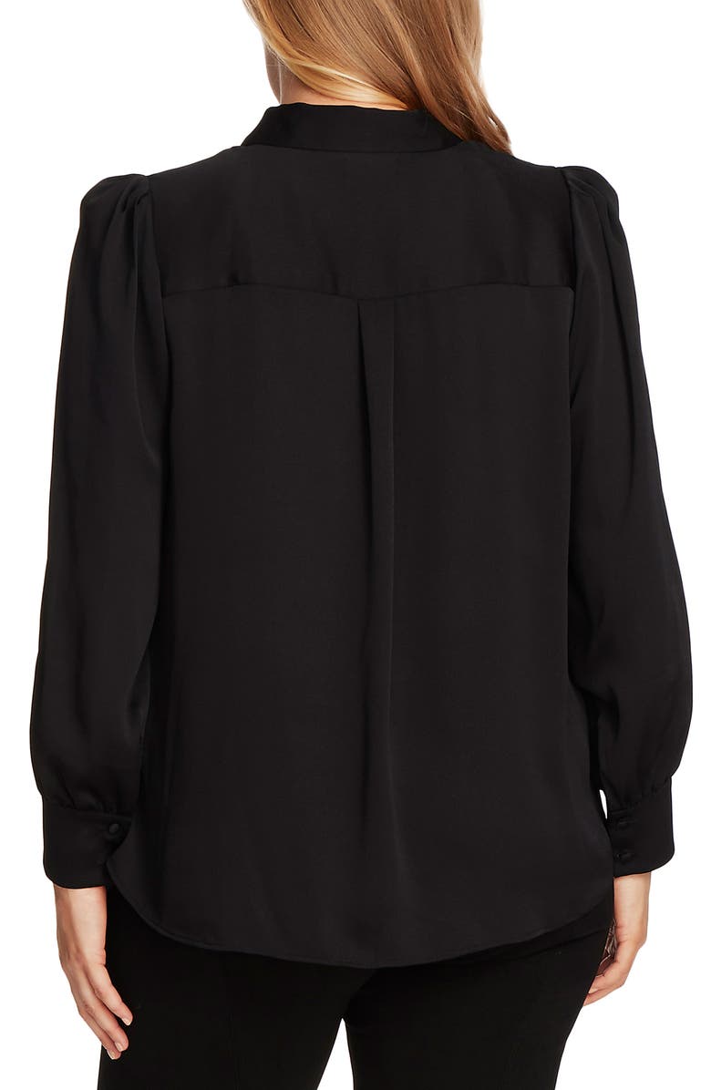 Vince Camuto Hammered Satin Long Sleeve Blouse, Alternate, color, 