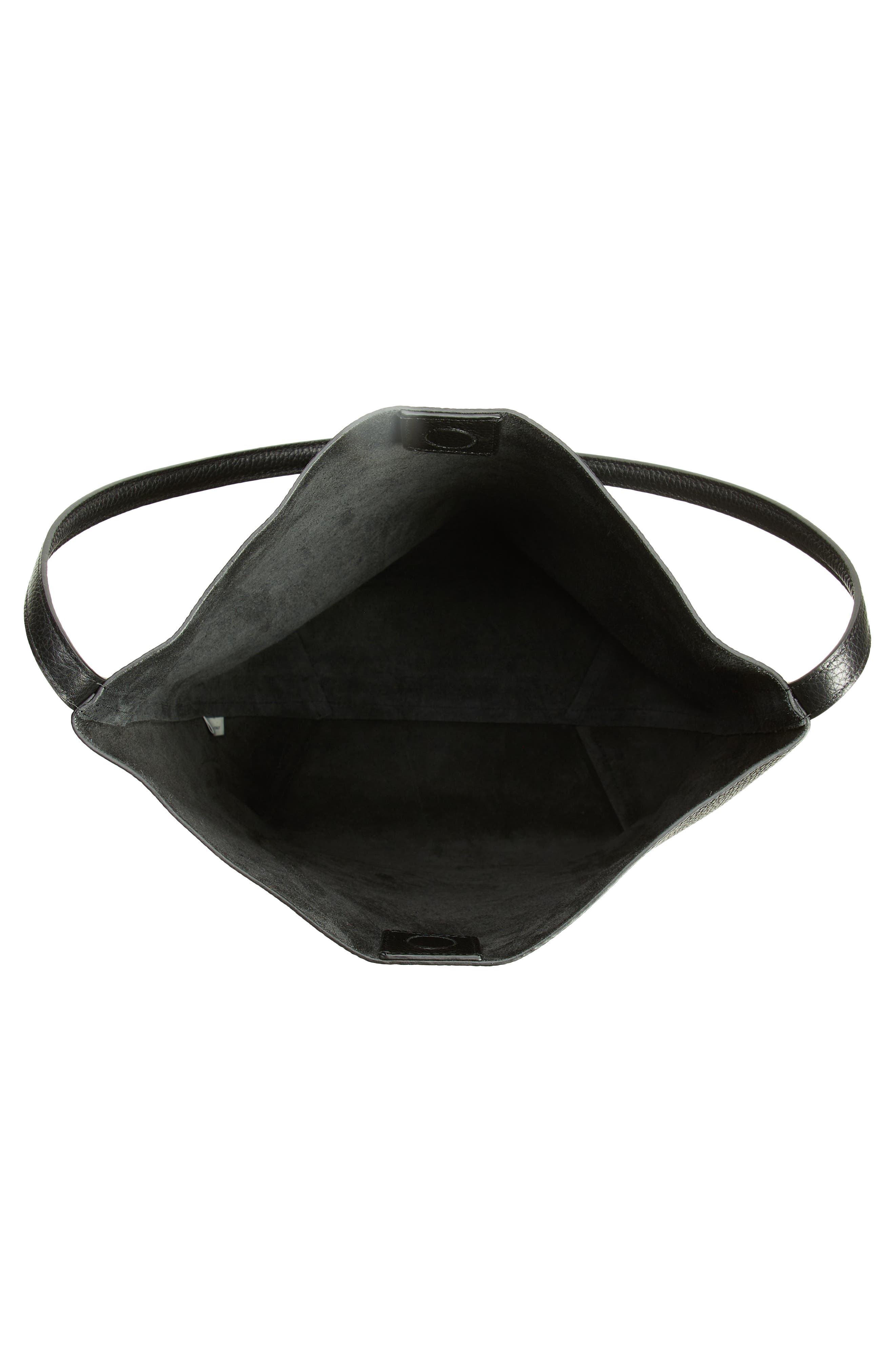 Mansur Gavriel Everyday Cabas Leather Hobo Bag, Alternate, color, Black