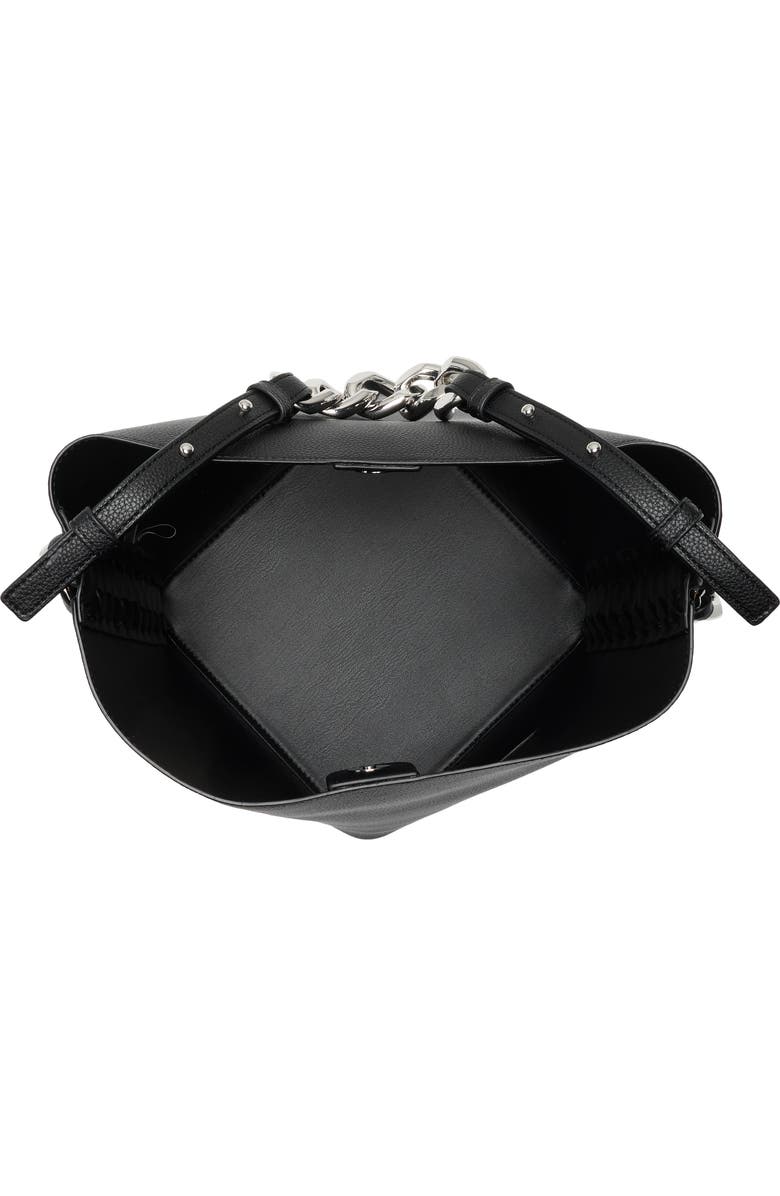 DKNY Riona Bucket Bag, Alternate, color, Black/ Silver