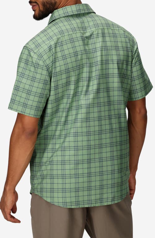 Marmot Airexchange Upf Short Sleeve Button-up Shirt In Green
