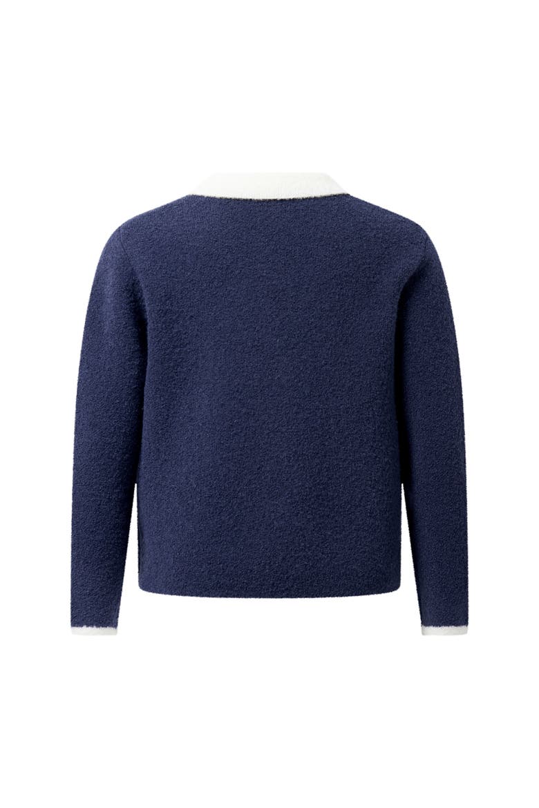 Knit Blazer, Alternate, color, Navy