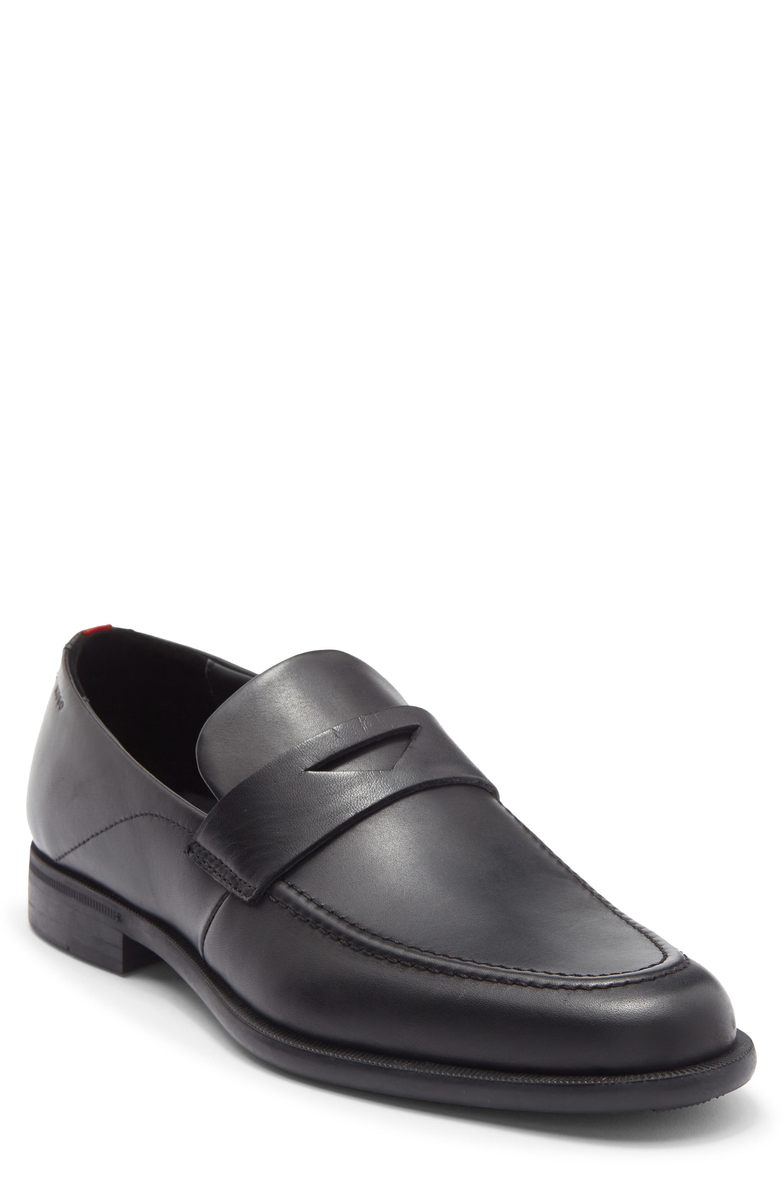 BOSS Kyron Penny Loafer, Main, color, Black