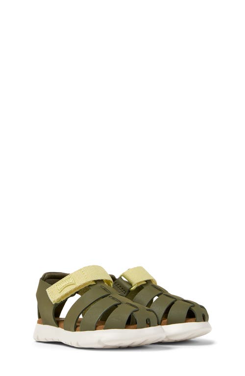 Camper Kids' Oruga Fisherman Sandal In Medium Green