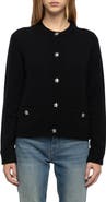 Zadig & Voltaire Marcya Crystal Star Button Cashmere Cardigan