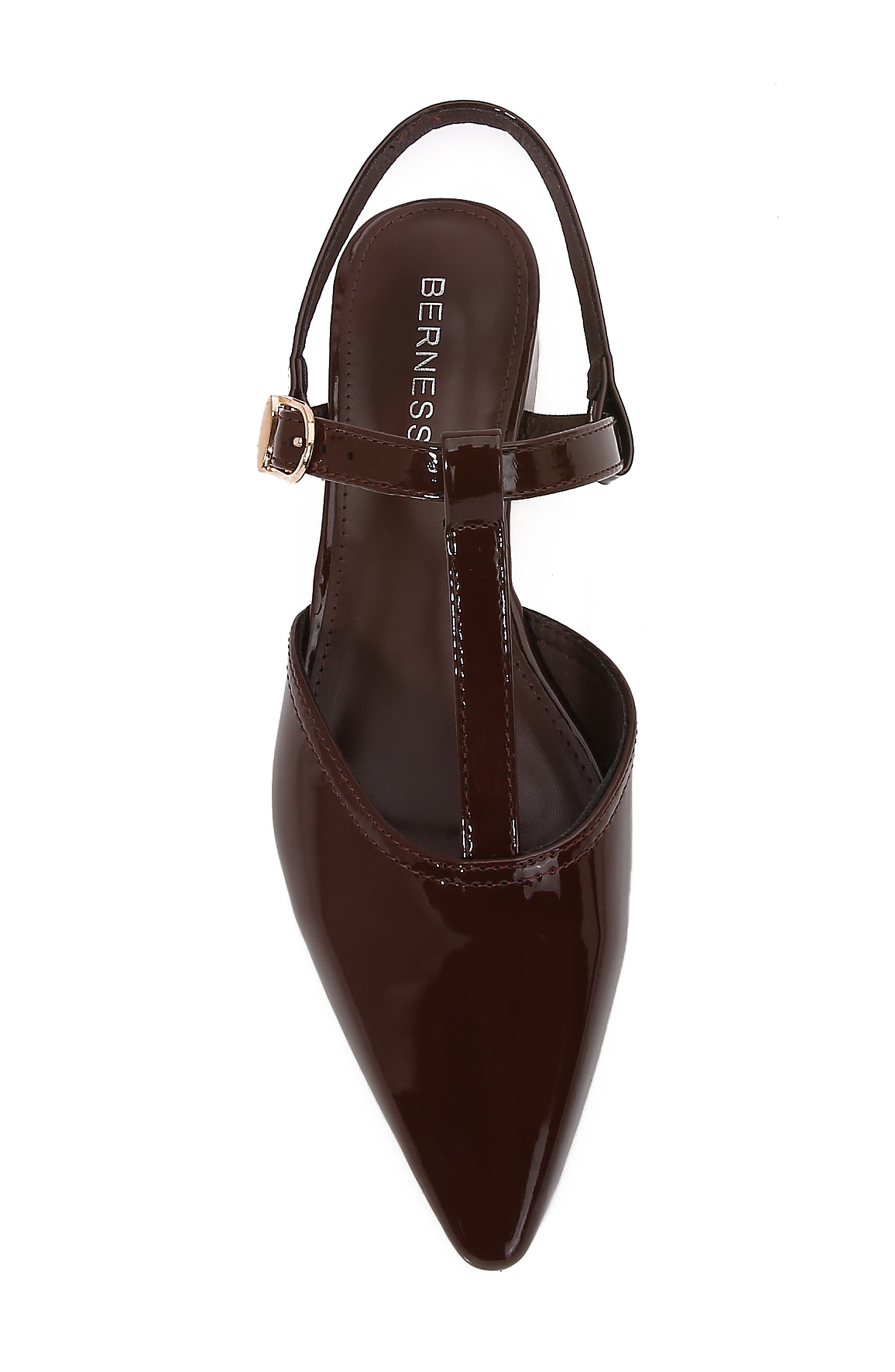 Cristian T-Strap Pump, Alternate, color, BROWN