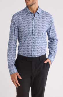 WESTZEROONE Enzo Long Sleeve Woven Button-Down Shirt
