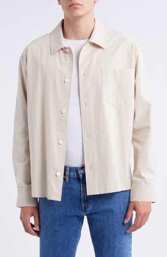 FRAME Cotton Seersucker Shirt Jacket
