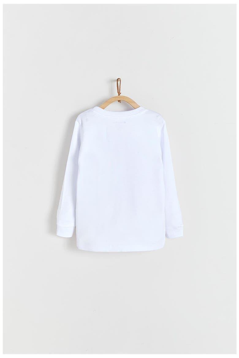 Premium Peruvian Pima Cotton Colors Long Sleeve Tee For Infant, Alternate, color, White