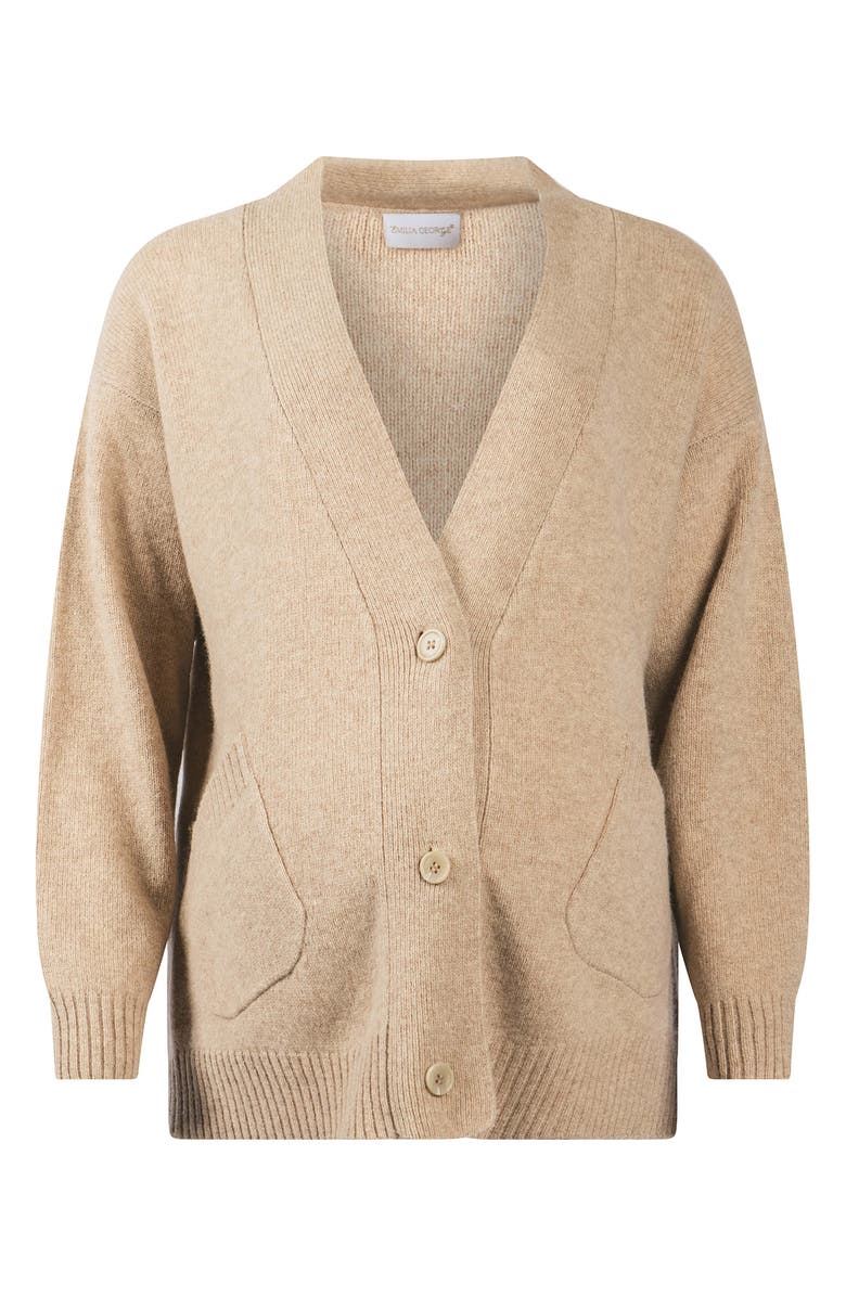Emilia George Renee Yak & Wool Blend Maternity Cardigan, Alternate, color, 
