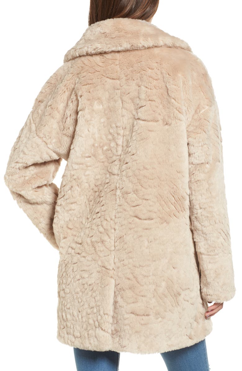 Steve Madden Shaggy Faux Fur Coat, Alternate, color, 