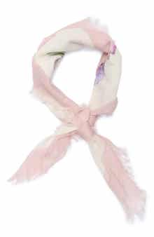 Floral Cotton Square Scarf
