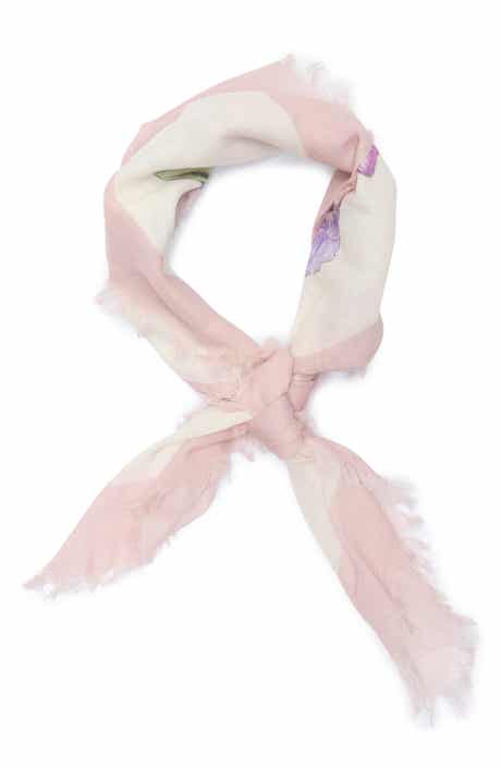 Floral Cotton Square Scarf
