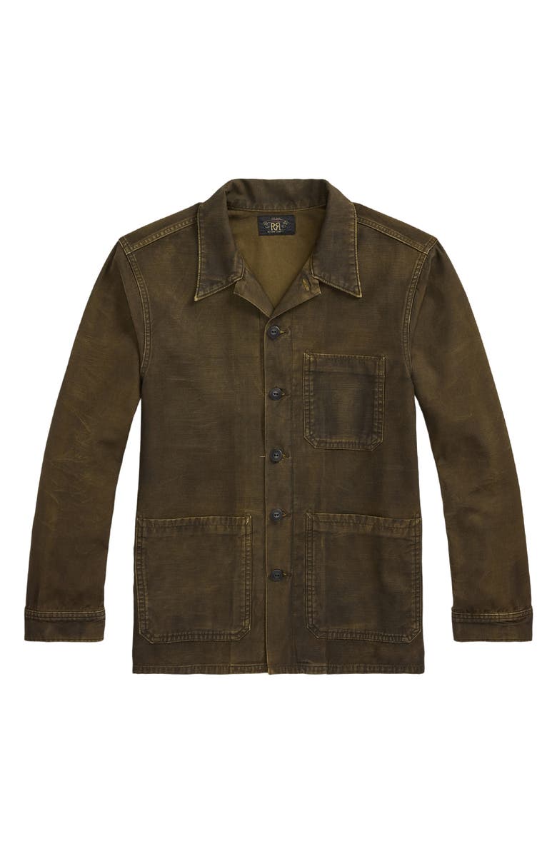 Double RL Reverse Sateen Overshirt, Main, color,