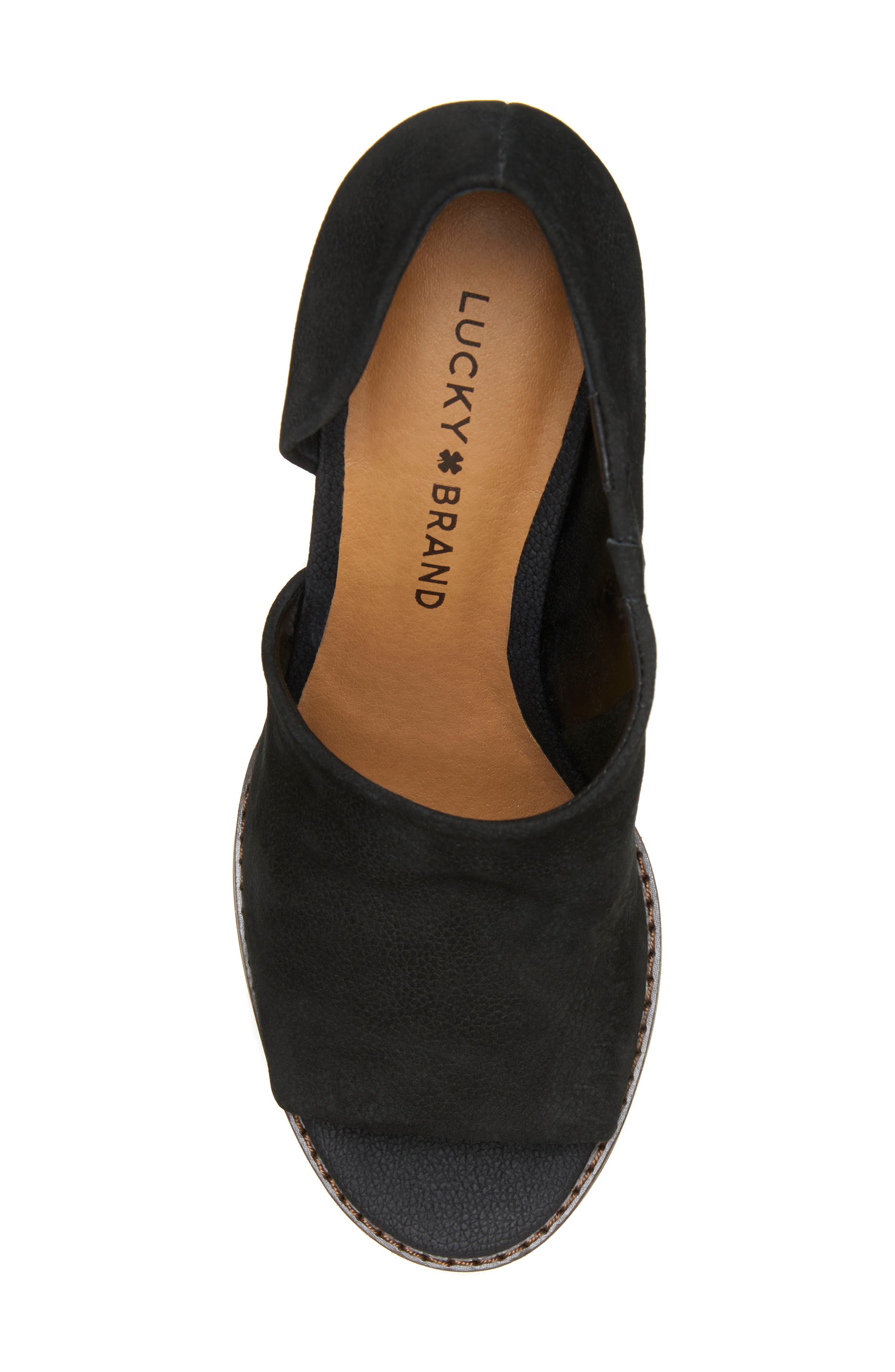 Lucky Brand Jaxy Open Toe Wedge, Alternate, color, 