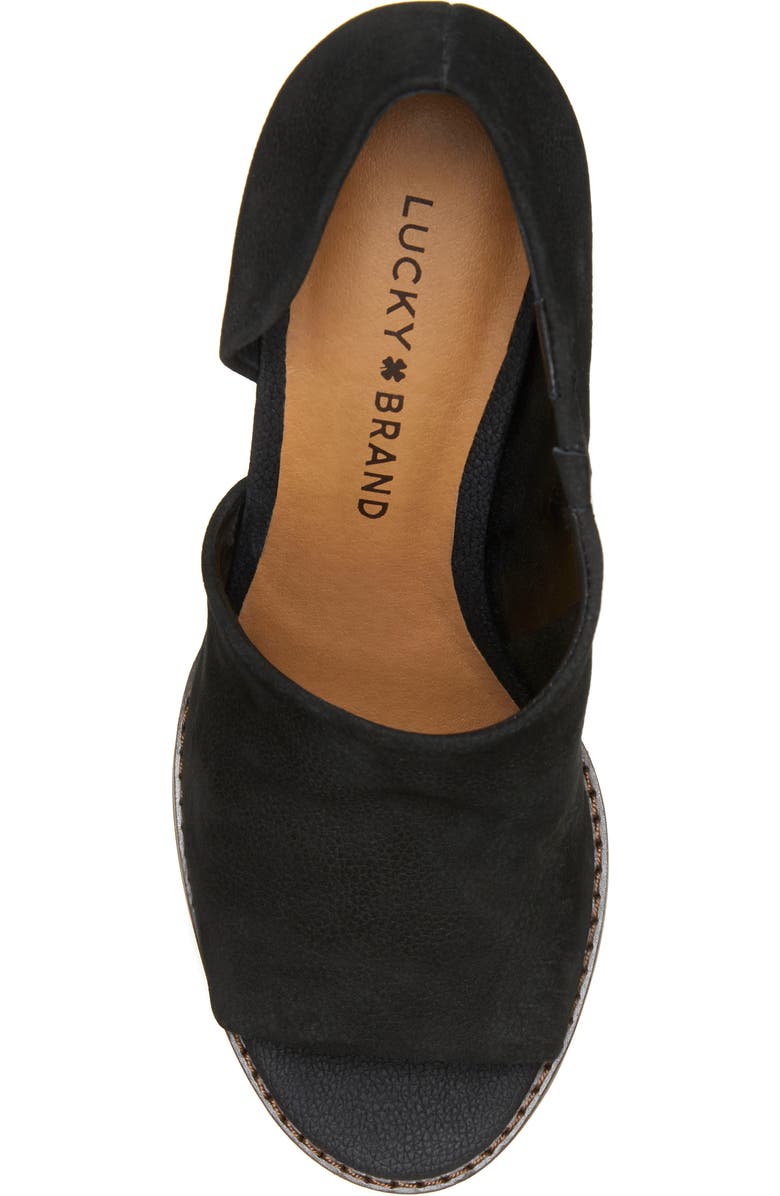 Lucky Brand Jaxy Open Toe Wedge, Alternate, color,