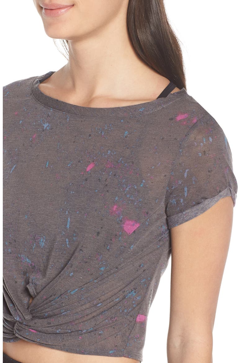 Free People Movement Run in the Sun Print Tee, Alternate, color, GREY