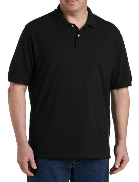 Big & Tall Piqué Mesh Short-Sleeve Polo Shirt