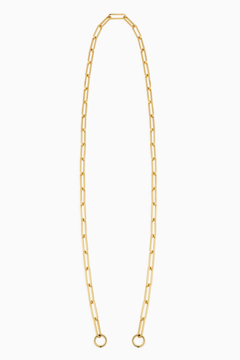 14K Gold Venice Link Split Necklace, Alternate, color, Yellow Gold