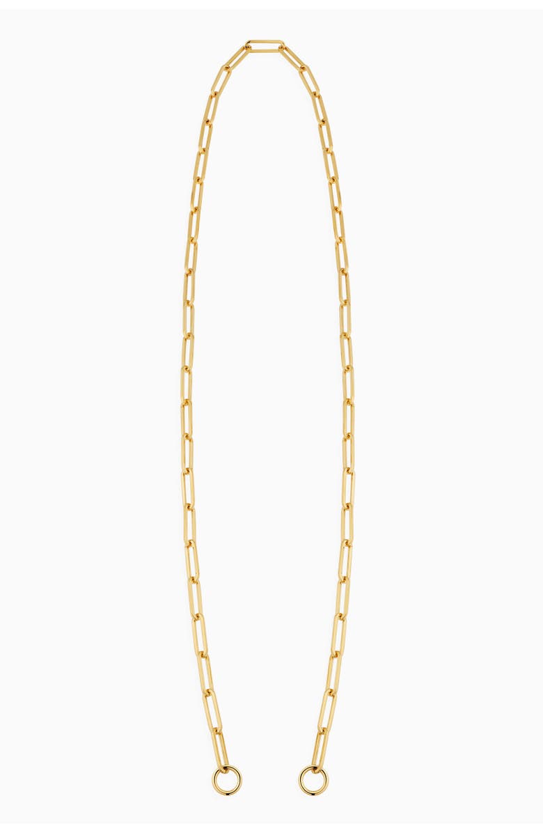 Oradina 14K Gold Venice Link Split Necklace, Alternate, color, Yellow Gold