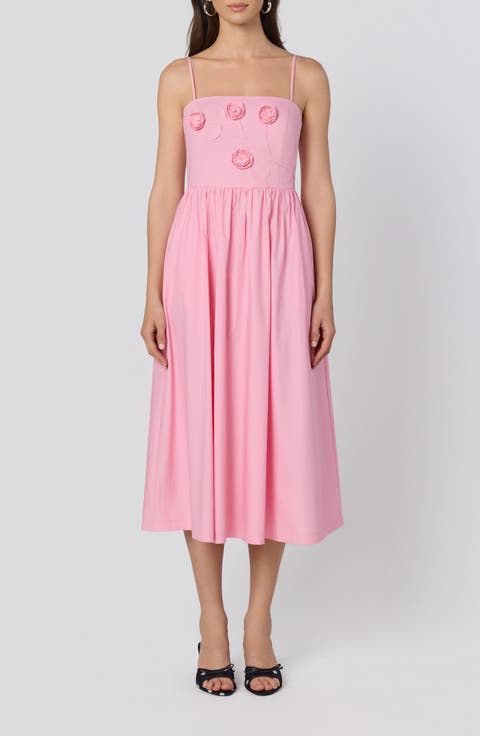 Silvie Floral Appliqué Party Dress