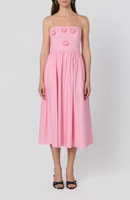 ASTR the Label Silvie Floral Appliqué Party Dress